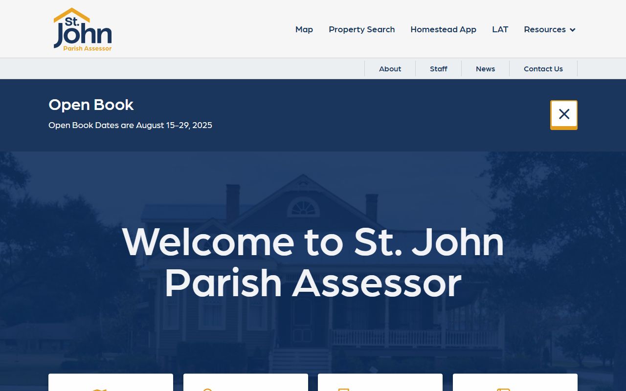 St. John the Baptist Parish Assessor website for Laplace property tax records