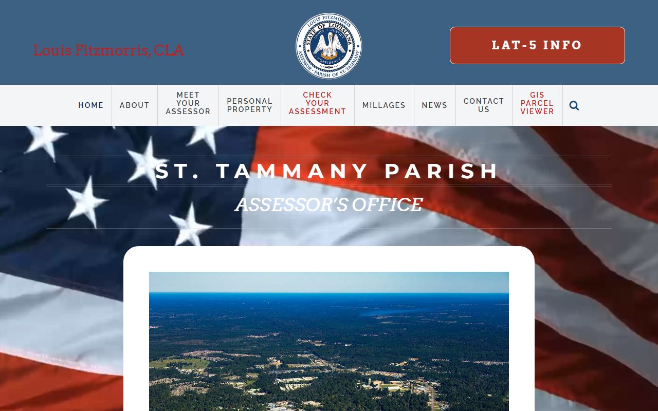 St. Tammany Parish Assessor website for Slidell property tax records