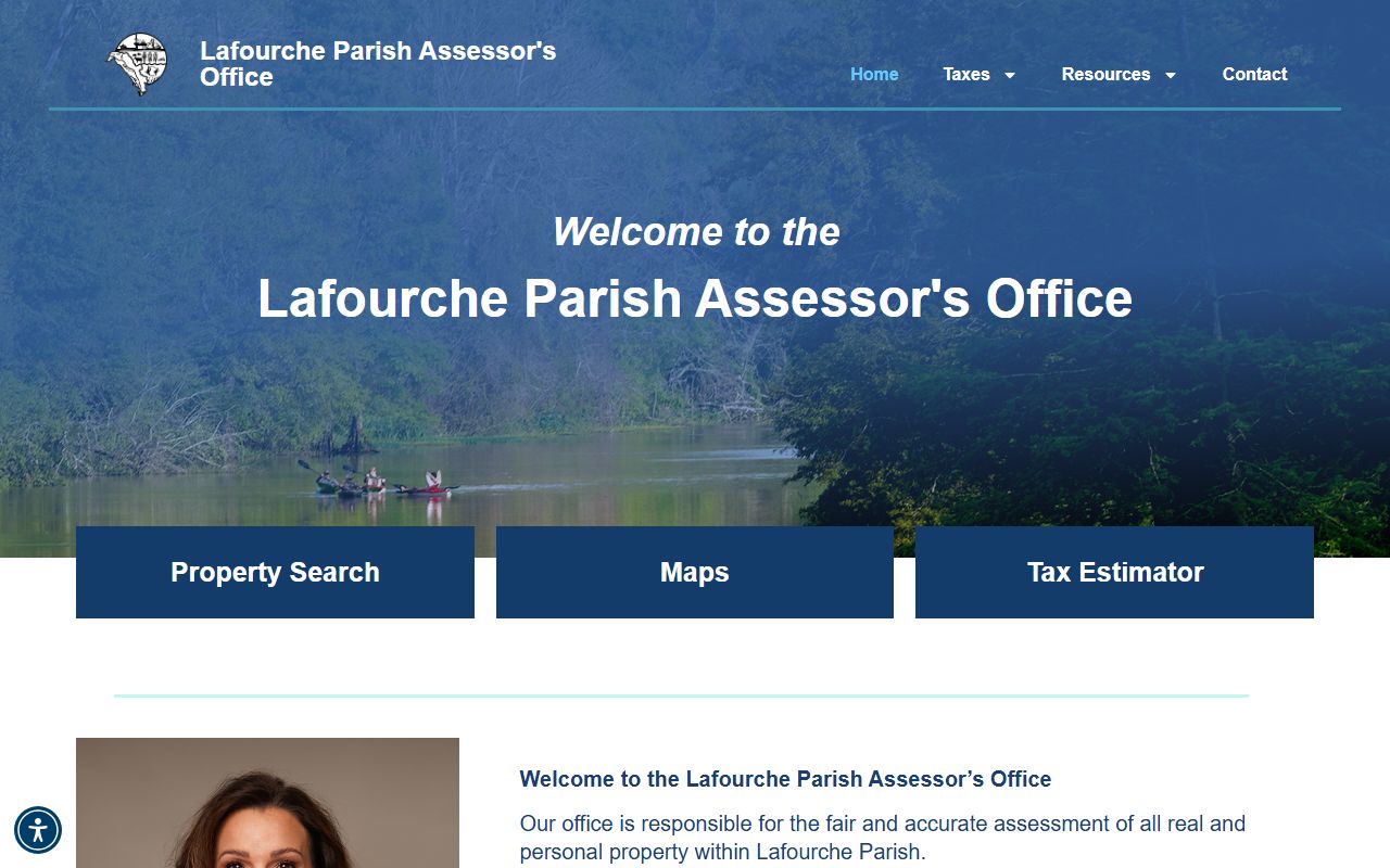 Lafourche Parish assessor main website for property tax records