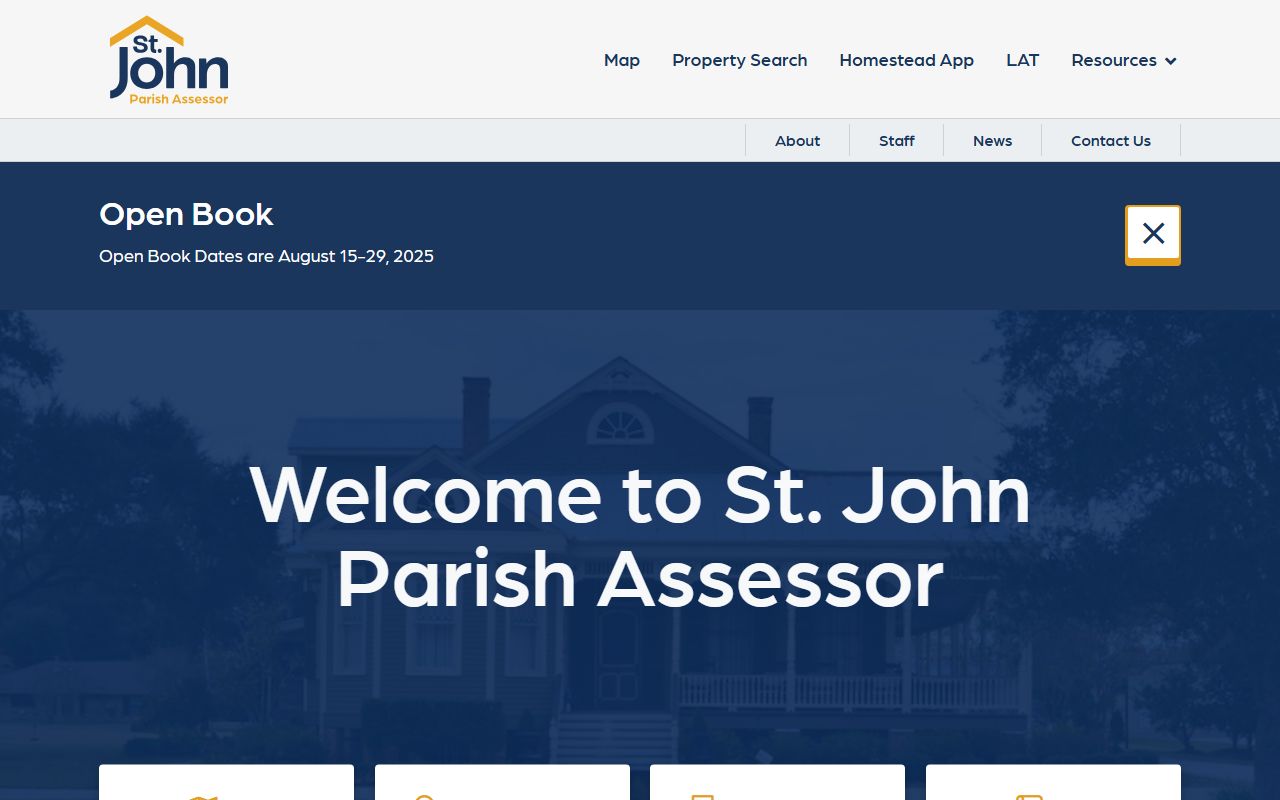 St. John the Baptist Parish Assessor website for property tax records